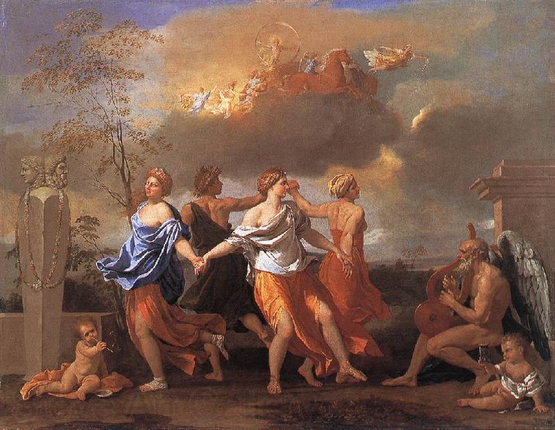 POUSSIN, Nicolas Dance to the Music of Time asfg Spain oil painting art